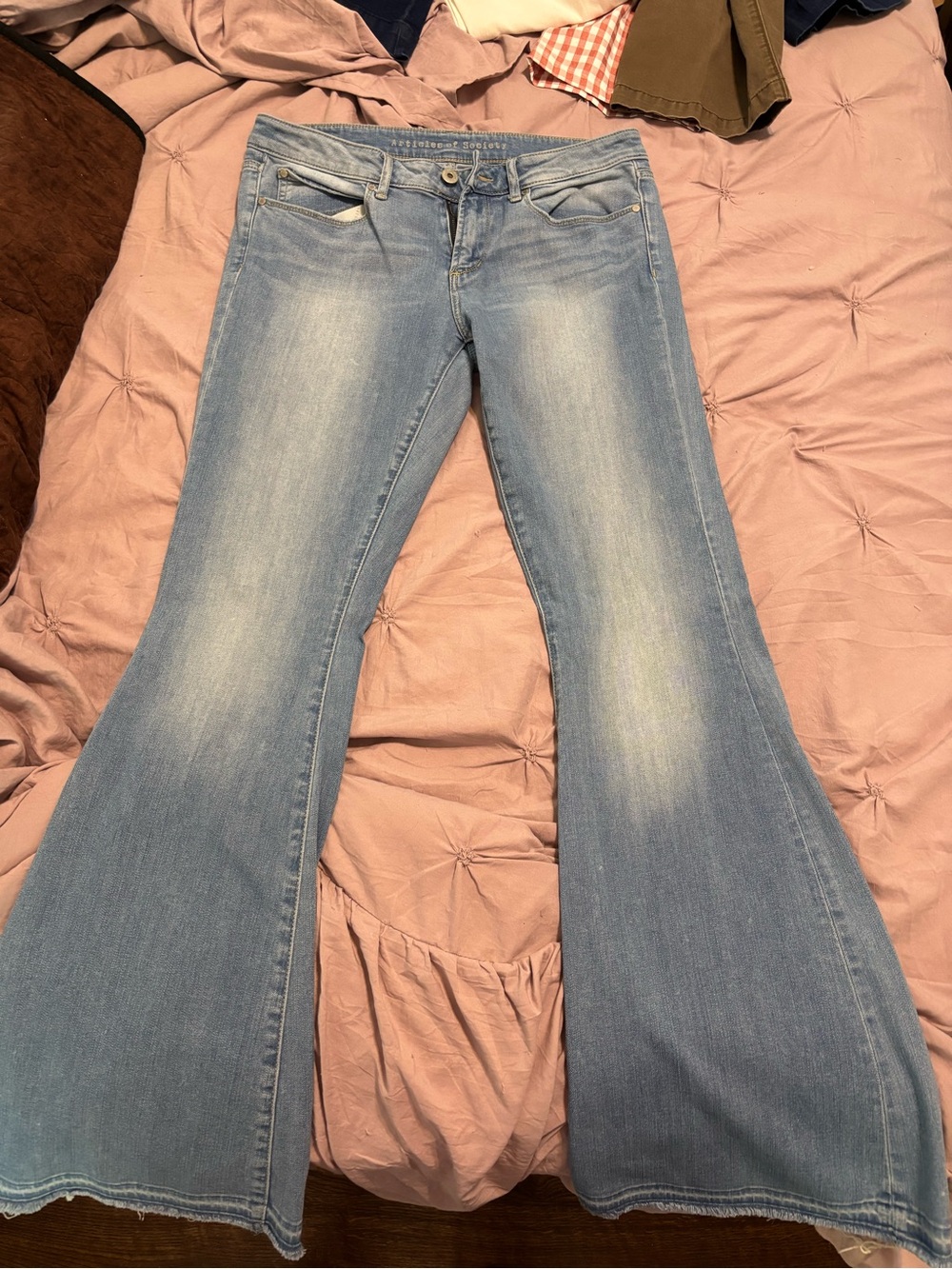 Articles Of Society Light Blue Flare Jeans